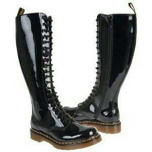 BRAND NEW!! TALL BLACK PATENT BOOTS